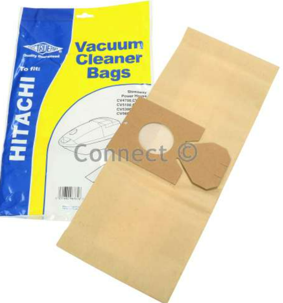 Hitachi Vacuum Cleaner Dust Bags CV Type Pack of 5