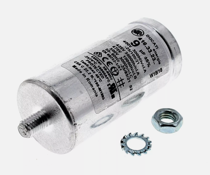 Zanussi 1250020227 Condensator 9 uf Aanloopcondensator Zanussi 1250020227 Condensator 9 uf Aanloopcondensator
