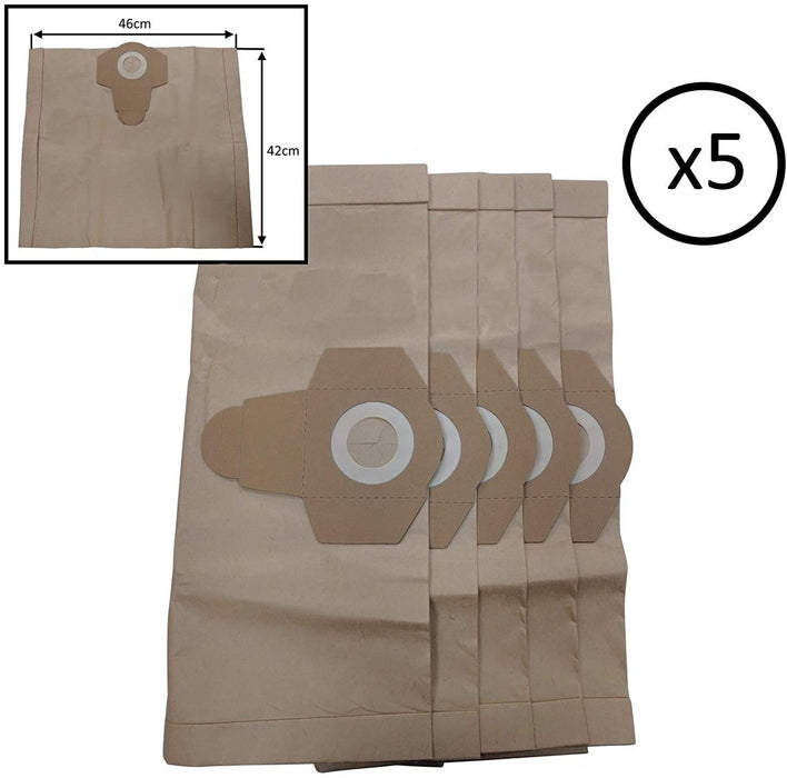 5 x Strong Dust Bags For Vacmaster 20L 30L Wet And Dry Vacuum Cleaners