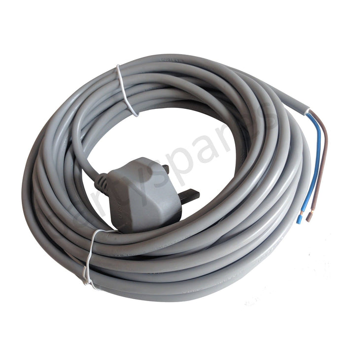 VAX Vacuum Cleaner Mains Cable Hoover Lead Grey 10m Universal Fits All Models - bartyspares