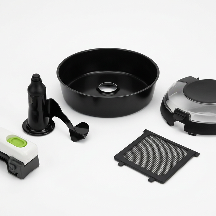 Selection of Tefal ActiFry spare parts, composed from Bartyspares product photos