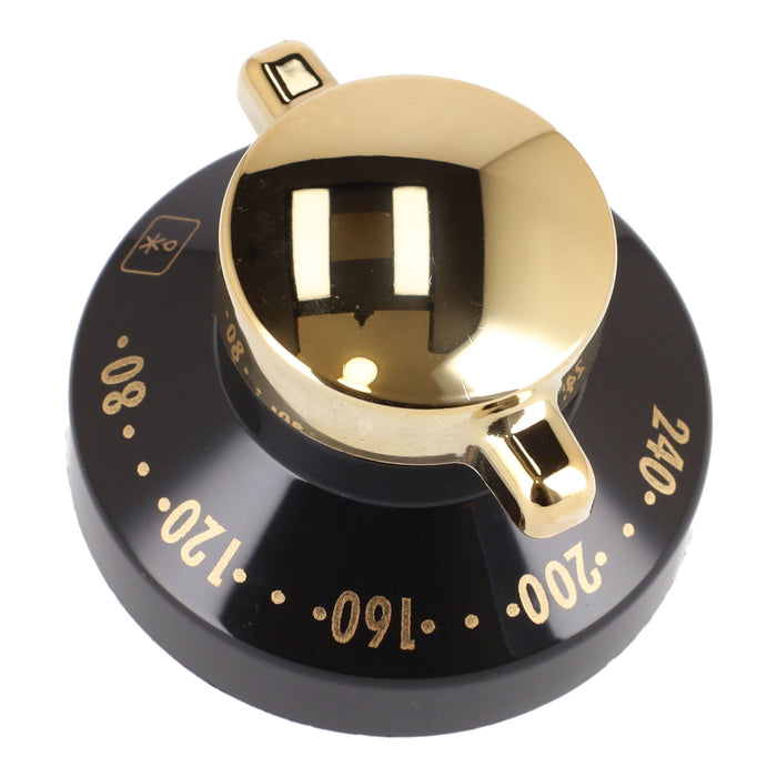 Stoves Oven Black & Gold Control Knob Dial 082569327