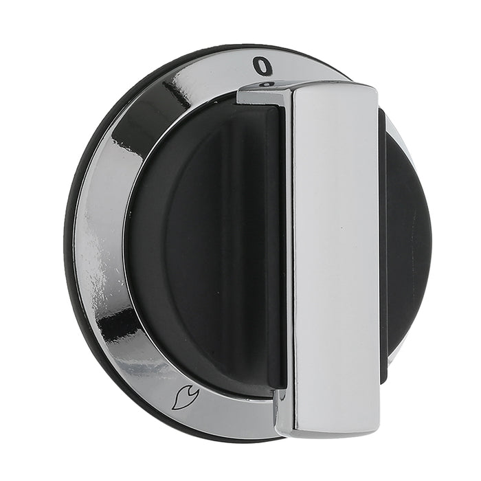 Gas Hob Control Knob Rangemaster Genuine Cooker Part Black Chrome P059074