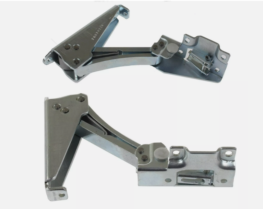 2 x Smeg Teka Fridge Freezer Integrated Door Hinges Bracket Pair Upper & Lower