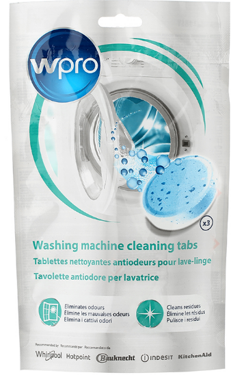 3 x WPRO Professional Washing Machine Cleaning Tablets Eliminates Mould Odours