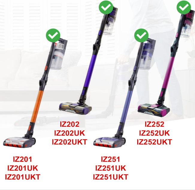 Tool Kit Crevice Brush for Shark IZ201 IZ202 IZ251 IZ252 UK UKT Vacuum Cleaners (3 Piece Attachment Set)