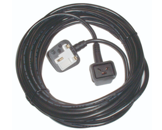 Vacuum Cleaner Flex 12 Metre 1.0mm 3 Core 3 Pin Plug - Black - Made To Fit Numatic Henry, Hetty, James, David, Harry, Basil Models - 236010