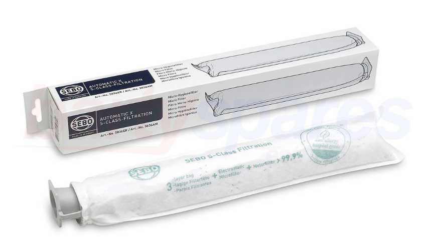 Genuine Sebo X Series Upright Micro Hygiene Filter | Part 5036ER | Fits X1 X2 X3 X4 X5 XP2 XP3