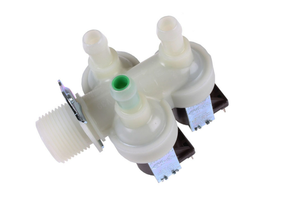 for Miele W726-W755-W765, W800, W900 Series 12L Capacity 14mm Bore Washing Machine Triple 3-Way Water Solenoid Valve (90°)