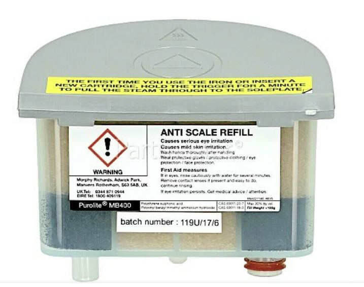 Genuine Anti Scale Cartridge for Morphy Richards & Beko Steam Generator Irons | 011331 / 9178007791