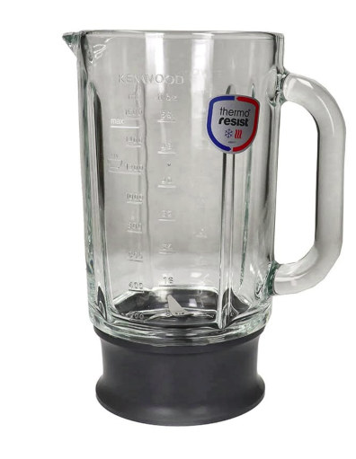 Genuine Kenwood Glass Liquidiser Goblet Assembly for FDM71 & FDM72 – Complete with Blade, Base & Lid
