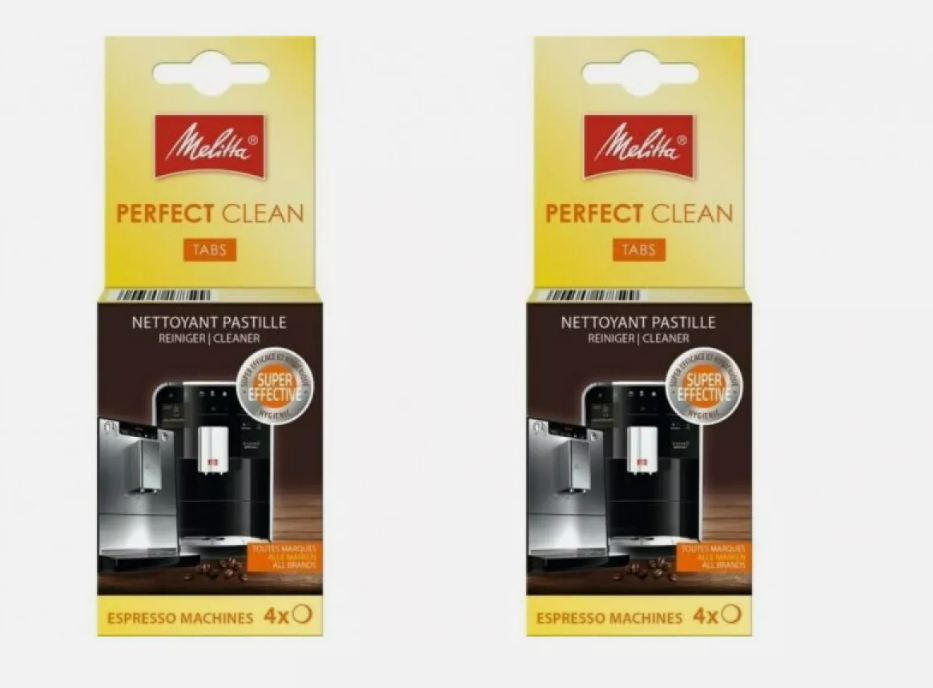 Melitta Perfect Clean Filter Espresso Coffee Machine Cleaner  6545529 ( 2 Packs ) ( 8 Tablets )