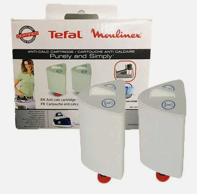 Tefal Purely and Simply SV5005 SV5010 SV5011 Iron Anti Calc Cartridges Pack of 2