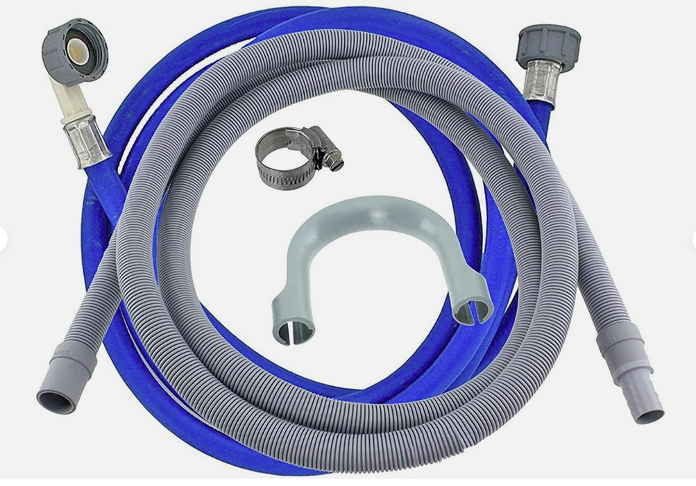 Universal Dishwasher Fill & Drain Hose Extension Kit | 3.5m Fill + 2.5m Drain extension