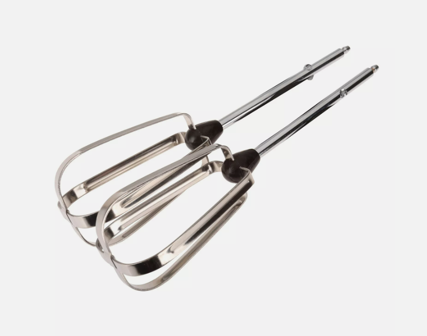 Genuine Kenwood Beaters & Grip Clip Black & Chrome For HM220, HM226 Hand Mixers 655180