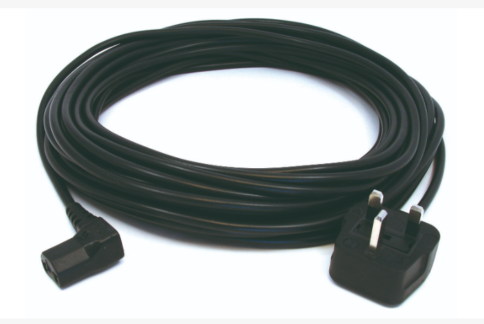 for Nilfisk Grey Cable & 13A Plug Assembly (2-Core x 1.0mm, 7m + 10A, 2-pin Connector)