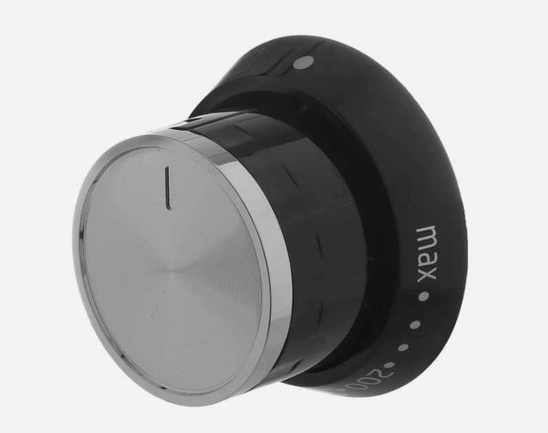 Beko Cooker Main Oven Control Knob Black & Chrome Rotary Switch Dial 250316363