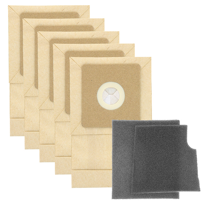 Tesco VC206 / VC207 Vacuum Cleaner Dust Bags + 2 filters (5 Pack)