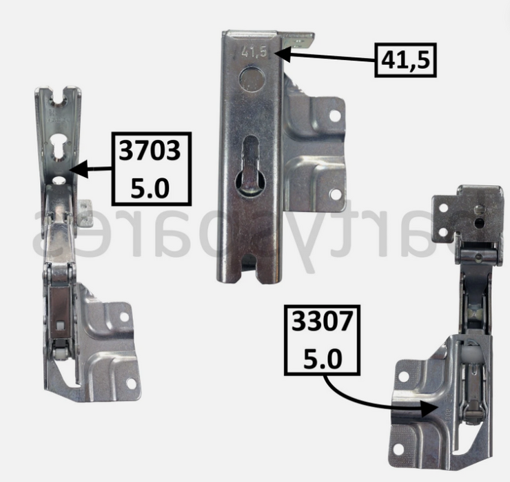 Compatible Bosch Neff Siemens Integrated Fridge Freezer Door Hinge Upper Left / Lower Right