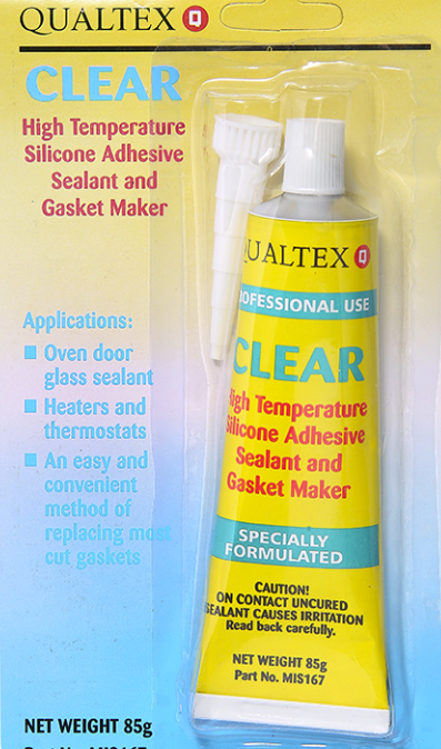 Oven Cooker Door Glass Repair High Temperature Clear Silicone Adhesive Glue 85g