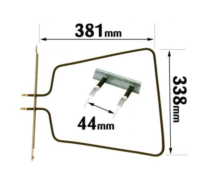 for Bauknecht BELS3000, EMZE3480SP; Ignis AKL380; Whirlpool AKP, AKP625, AKZ161 Series Base Element (1000W, 230V)