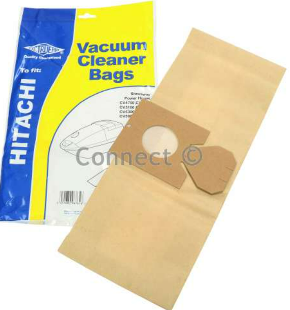 Hitachi Vacuum Cleaner Dust Bags (CV Type) - Pack of 5