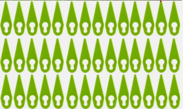 Compatible for Gtech ST04, ST05, ST20, GT3.0, GT4.0, GT50 Type Grass Trimmer Blades (Pack of 50)