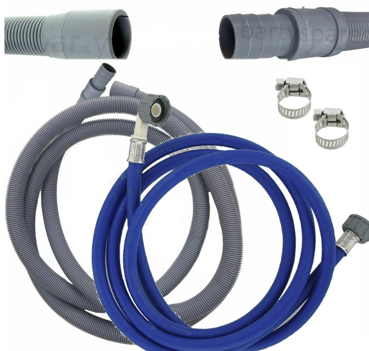 Universal Washing Machine & Dishwasher Fill & Drain Hose Extension Kit | 2.5 Metre