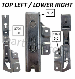Hettich Type 3362 3363 5.0 Type Integrated Fridge Freezer Door Hinges Left Right Pair