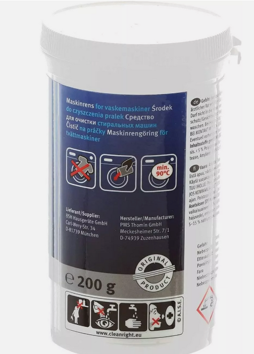 Genuine Original Bosch Washing Machine Cleaner (Single Pack, 200g)