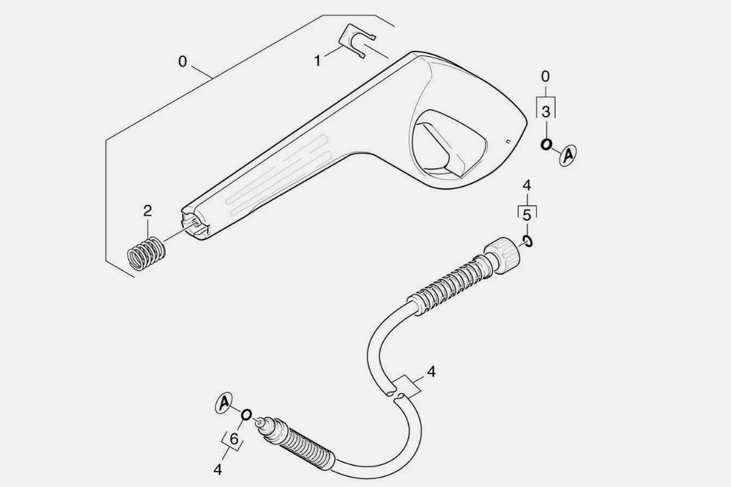 Karcher 5.332-464.0 Pressure Jet Washer Handle Spring Use With G 120 Spray Gun