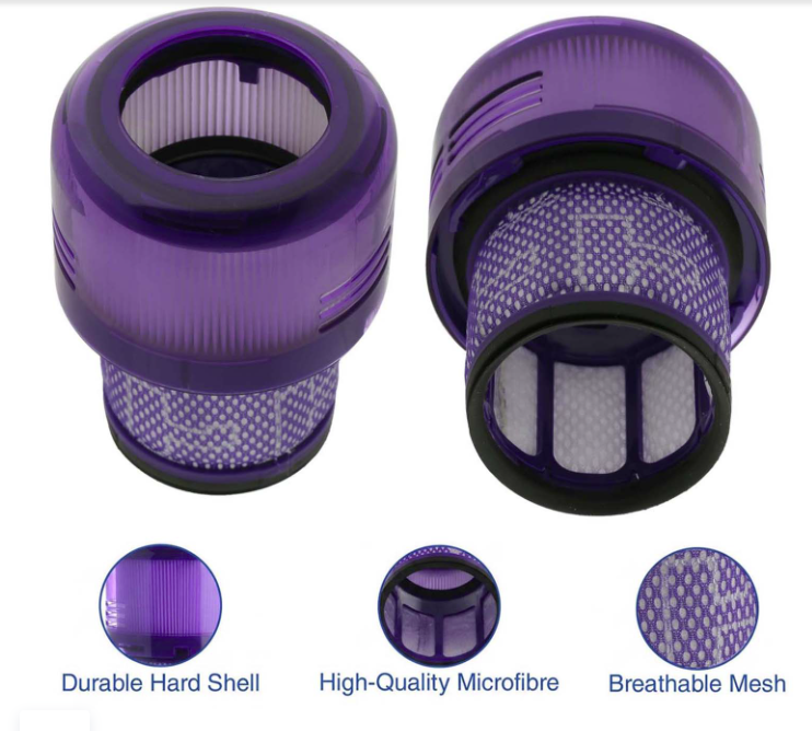 Compatible Dyson Digital Slim SV18 V9 / SV57 Motorbar V10 HEPA Filter - Replaces 970612-01