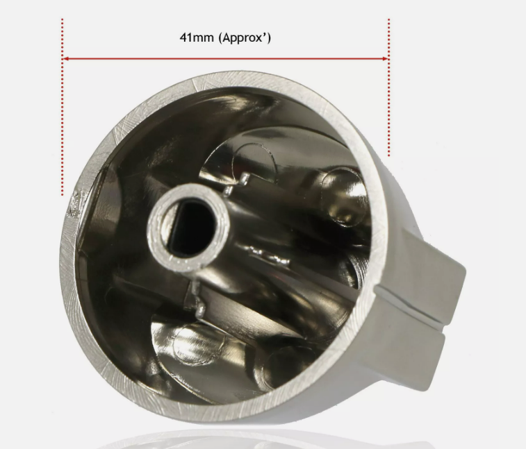 Cooker Oven Hob Silver Control Knob Switch Rotary Dial for Belling Stoves Range 083337505