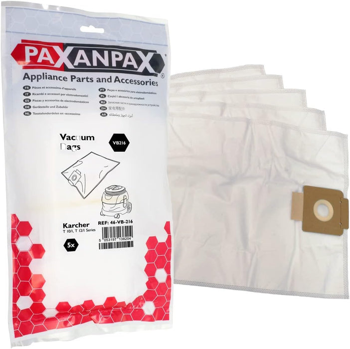 Sacchetti Usa E Getta Karcher Wd5 Mv5 Sacchetti Per Polvere Compatibili Con Aspirapolvere Kärcher WD4, WD5, WD6, MV4, MV5, MV6 - Confezione, 2.863-006.0 Wd Purple 4 TB - Foto 5