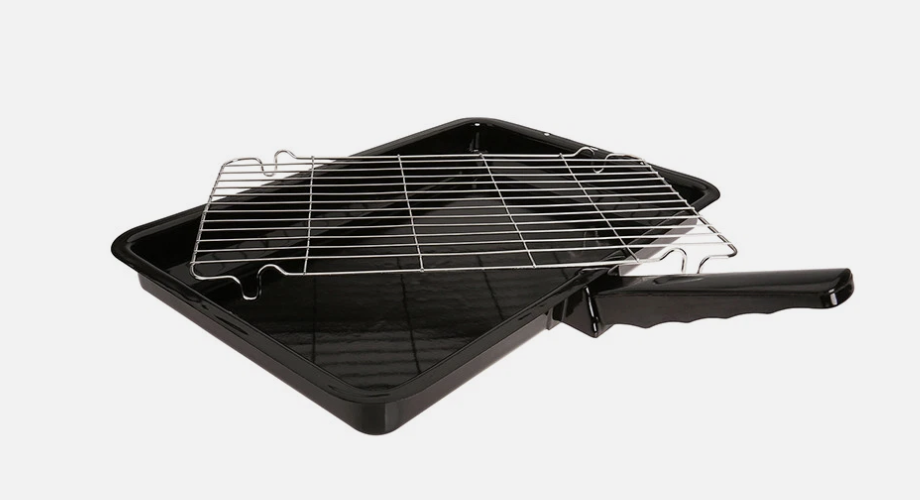 For Electrolux Universal Enamel Grill Pan & Detachable Handle 360 x 240mm