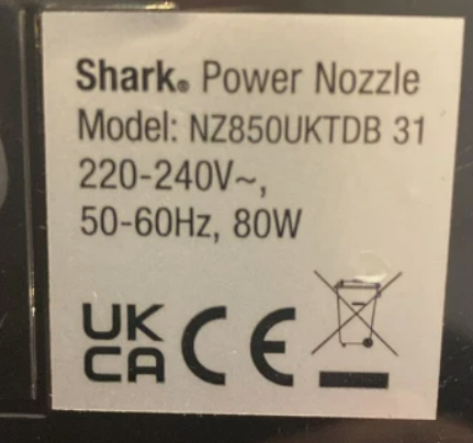 Genuine Floor Power Nozzle Head for Shark  NZ850UKTDB 31 DUO CLEAN Vacuum Cleaner