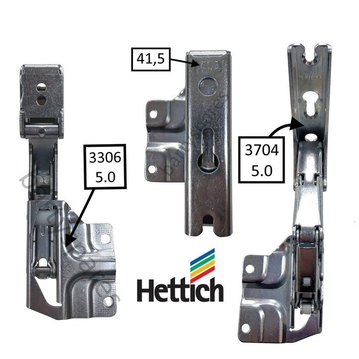 Pair Fridge Freezer Door Hinge Kit for Bosch Neff Fridge  267189 267190 12004051 Upper & Lower