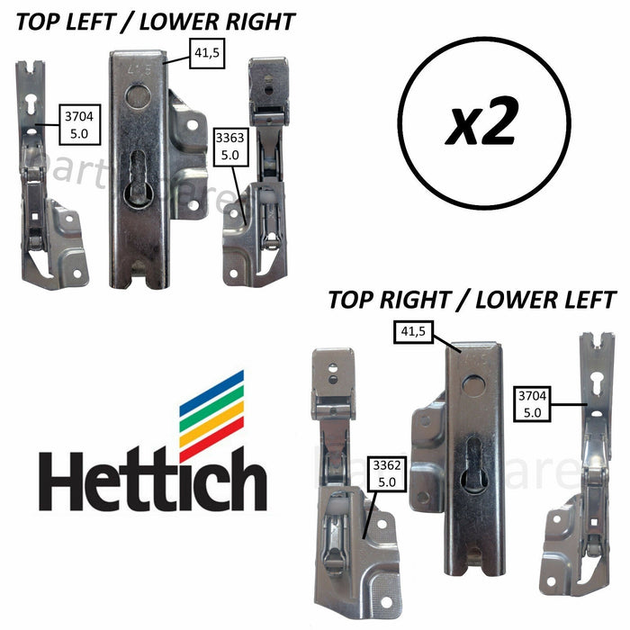 Fridge Freezer Integrated Hettich Door Hinges Pair For Howdens HJA6403, HJA6413