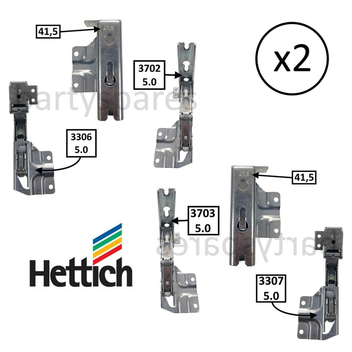 Fridge Freezer Hinges 3702 5.0 3703 5.0 3306 5.0 3307 5.0 41.5 for Bosch / Neff Hettich