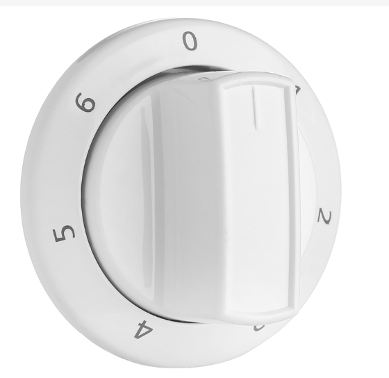 Beko Cooker White Oven Hotplate Temperature Control Knob Switch Dial 250315075