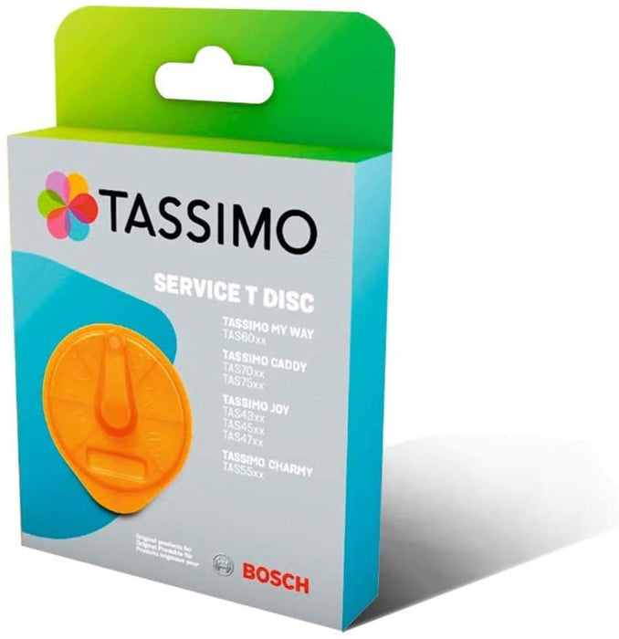 BOSCH TASSIMO Coffee Maker Machine T-Disc Service Cleaning Disc B Orange