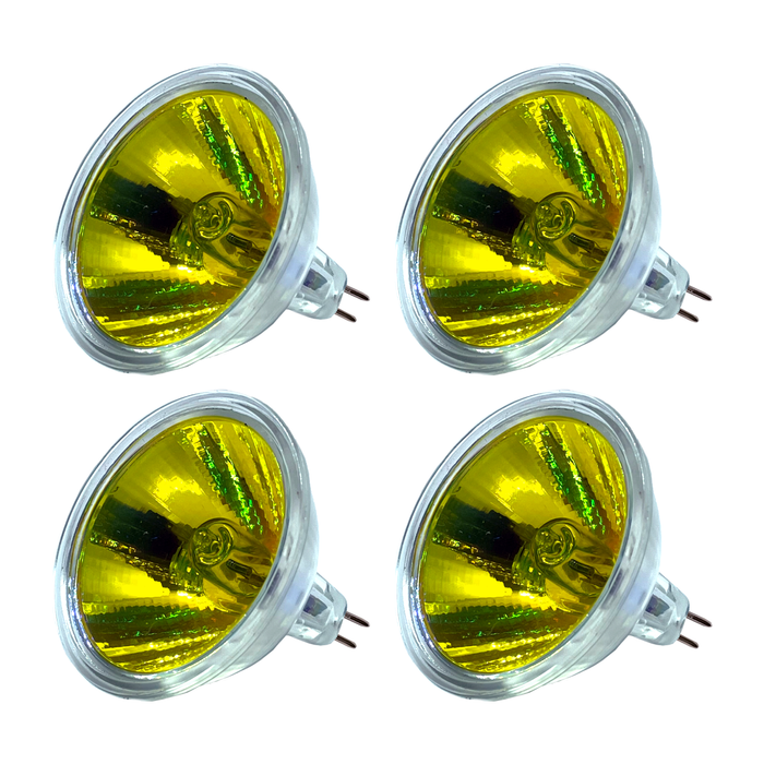 Pack of Four Dimplex Optimyst Amber 45 / 50w 12v Mr16 Lamp Optimyst Fires Opti-myst