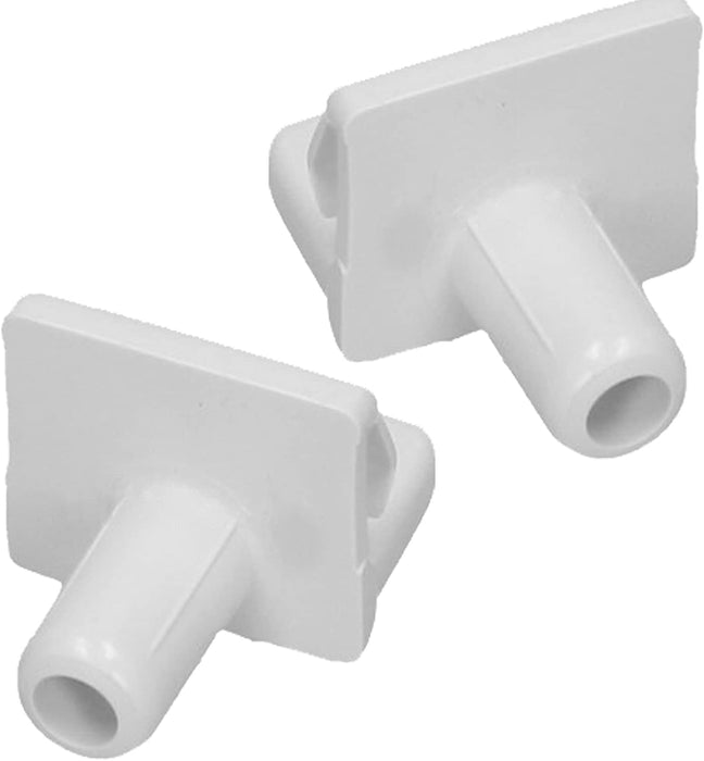 2 x Clips for BOSCH NEFF MIELE Refrigerator Fridge Freezer Shelf Support Clip White 165789