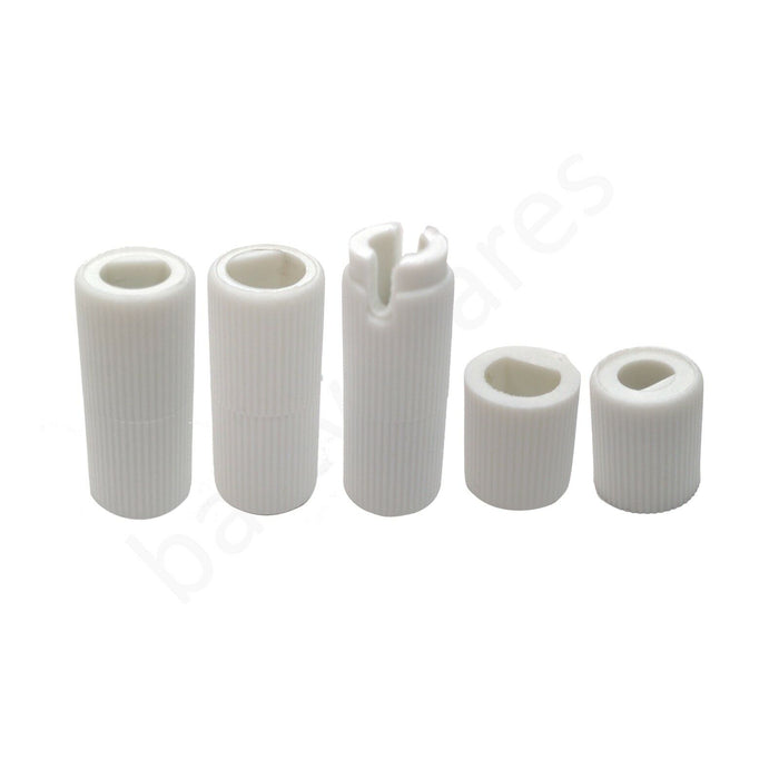 Six UNIVERSAL for HOTPOINT Cooker Oven Hob White Control Knob Thirty Adapters - bartyspares