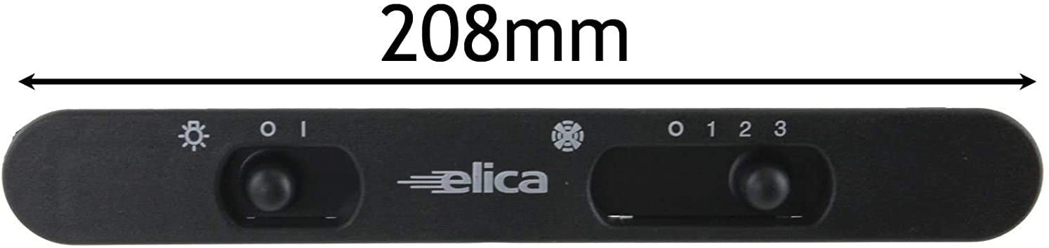 Elica Genuine Cooker Hood PCB Switch Control Panel (Black, 208mm x 25mm)