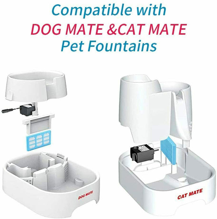 6 Cat Mate, Dog Mate Pet Fountain Fresh Drinking Water Purification Filters