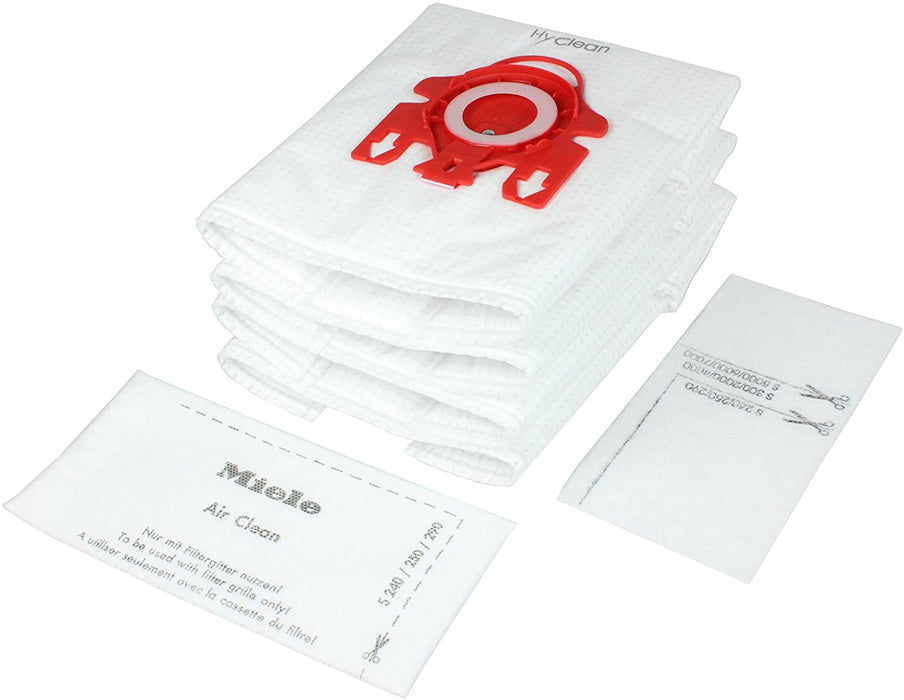 Miele Genuine C2 C3 Allergy Ecoline Cat & Dog FJM HyClean Bags + SF-AA50 Active AirClean Filter - bartyspares