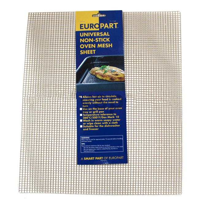 Non-Stick Food Oven Basket Tray Mesh Sheet Healthier Quicker Food chips / pizza Gold - bartyspares