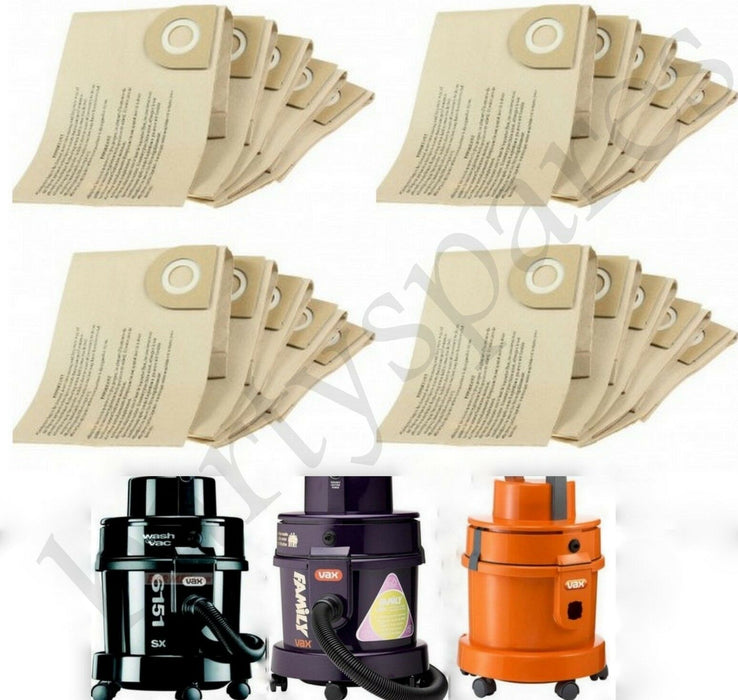 20 x Dust Bags for VAX Vacuum Cleaner Hoover 121 2000 4000 6000 7000 series - bartyspares