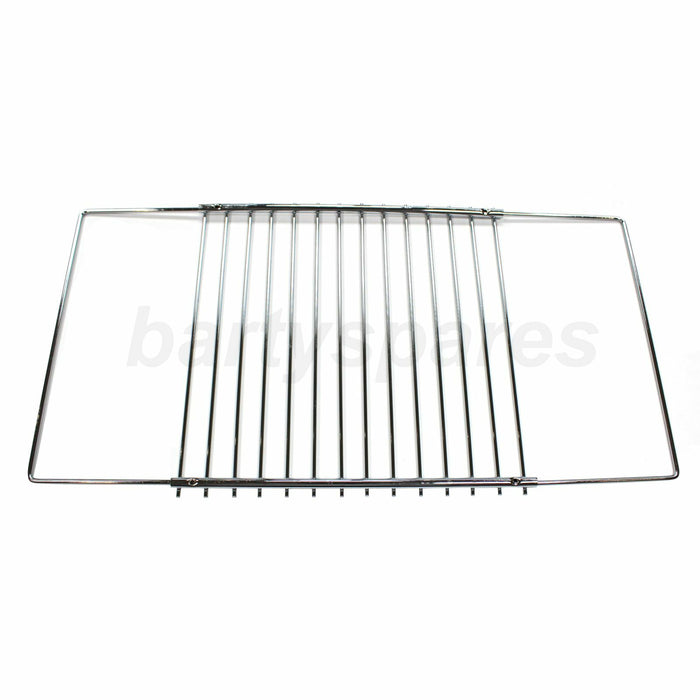 2 x UNIVERSAL Adjustable Screw Secured Oven Cooker Shelf Grills 350mm To 610mm - bartyspares